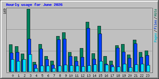 Hourly usage for June 2026